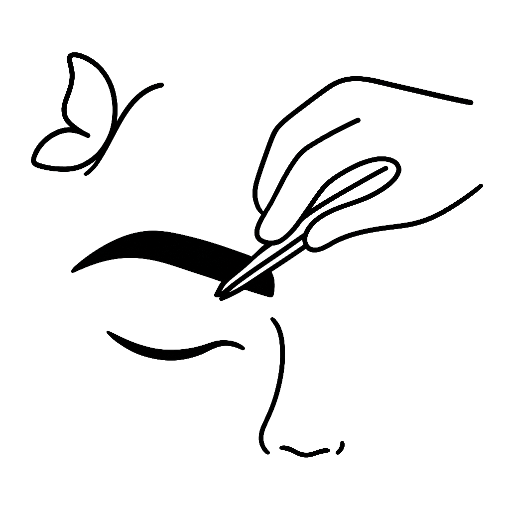Epileren van Wenkbrauwen icon Bij Stella
